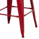ΣΚΑΜΠΟ ΜΕΣΑΙΟΥ ΥΨΟΥΣ ΜΕΤΑΛΛΙΚΟ MELITA-PRO HM8573.44 ΚΟΚΚΙΝΟ 43x43x67Υεκ.