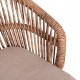 ΠΟΛΥΘΡΟΝΑ ΑΛΟΥΜΙΝΙΟΥ ORIN HM6265.02 ΛΕΥΚΗ-P.E.RATTAN ΦΥΣΙΚΟ-ΜΠΕΖ ΜΑΞΙΛΑΡΙΑ 58x61x75Υ