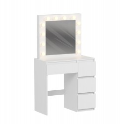 ΤΟΥΑΛΕΤΑ ΜΕ ΦΩΤΙΣΜΟ LED & ΣΥΡΤΑΡΙΑ KEITLIN HM2499.03 ΜΕΛΑΜΙΝΗ ΣΕ ΛΕΥΚΟ 80x40x140Υεκ.