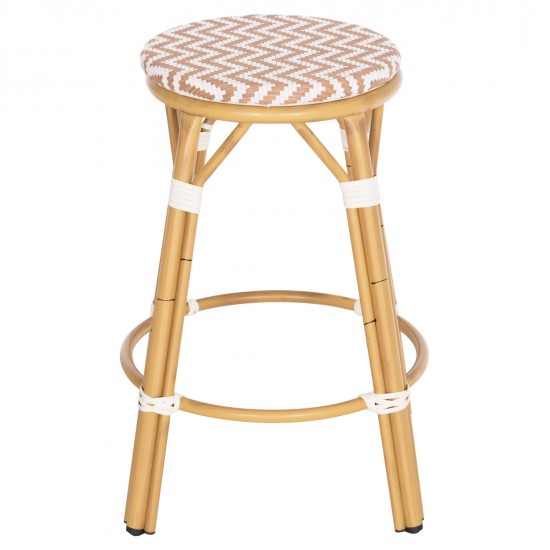 ΣΚΑΜΠΟ ΑΛΟΥΜΙΝΙΟΥ ΜΕΣ.ΥΨΟΥΣ CHINO HM6286.04 BAMBOO LOOK ΦΥΣΙΚΟ & TEXTILENE 43x43x65Υεκ