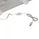 ΤΟΥΑΛΕΤΑ ΜΕ ΦΩΤΙΣΜΟ LED-ΡΑΦΙΑ-ΣΥΡΤΑΡΙΑ LAURYN HM2502.03 ΛΕΥΚΟ 108x40x140Υεκ