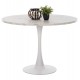 ΤΡΑΠΕΖΙ ΤΡΑΠΕΖΑΡΙΑΣ ROLLO HM9422.11 ΣΤΡΟΓΓΥΛΟ WHITE MARBLE Φ120x74Yεκ.