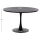 ΤΡΑΠΕΖΙ ΤΡΑΠΕΖΑΡΙΑΣ ROLLO HM9422.12 ΣΤΡΟΓΓΥΛΟ BLACK MARBLE Φ120x74Yεκ.