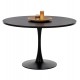 ΤΡΑΠΕΖΙ ΤΡΑΠΕΖΑΡΙΑΣ ROLLO HM9422.12 ΣΤΡΟΓΓΥΛΟ BLACK MARBLE Φ120x74Yεκ.