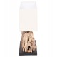 ΕΠΙΤΡΑΠΕΖΙΟ ΟΡΘΟΓΩΝΙΟ ΦΩΤΙΣΤΙΚΟ TWIGGY HM4434 DRIFTWOOD & ΛΕΥΚΟ ΚΑΠΕΛΟ 56x16.5x43Υεκ.