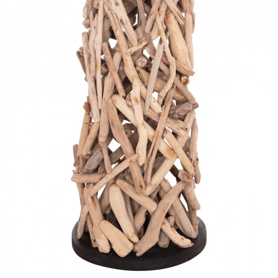 ΔΙΑΚΟΣΜΗΤΙΚΟ ΦΩΤΙΣΤΙΚΟ ΔΑΠΕΔΟΥ ALTAR HM4429 DRIFTWOOD--ΛΕΥΚΟ PVC Φ45x153Υεκ.