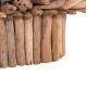 ΤΡΑΠΕΖΙ ΣΑΛΟΝΙΟΥ ΟΒΑΛ SPARROW HM9962 DRIFTWOOD--ΓΥΑΛΙ 106x55,5x50,5Υεκ.