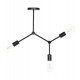 ΦΩΤΙΣΤΙΚΟ ΟΡΟΦΗΣ 3-ΦΩΤΟ LIGHTY HM7404.11 ΜΕΤΑΛΛΟ ΣΕ ΜΑΥΡΟ 52x5x48Υεκ.