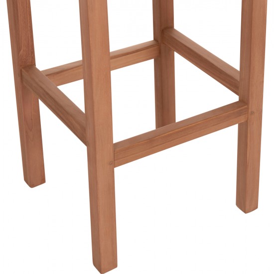 ΣΚΑΜΠΟ ΜΠΑΡ NIKOL HM18109 ΞΥΛΟ ΤΕΑΚ ΣΕ ΦΥΣΙΚΟ 40x40x77Υεκ.