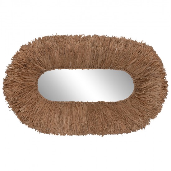 ΚΑΘΡΕΠΤΗΣ ΤΟΙΧΟΥ ΟΒΑΛ HM4711 ΠΛΑΙΣΙΟ ΙΝΕΣ ΣΙΖΑΛ ΣΕ ΧΡΩΜΑ ΦΥΣΙΚΟ 95x60x15(πάχος)εκ.