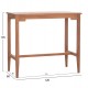 ΤΡΑΠΕΖΙ ΜΠΑΡ CRANSTON HM18111 ΞΥΛΟ ΤΕΑΚ--ΦΥΣΙΚΟ ΧΡΩΜΑ 120x60x105Υεκ.