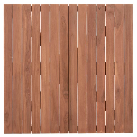 ΕΠΙΦΑΝΕΙΑ ΤΡΑΠΕΖΙΟΥ ΤΕΤΡΑΓΩΝΗ HM18136 ΞΥΛΟ TEAK--ΦΥΣΙΚΟ 70x70x4(πάχος)εκ.