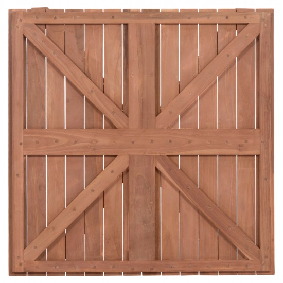 ΕΠΙΦΑΝΕΙΑ ΤΡΑΠΕΖΙΟΥ ΤΕΤΡΑΓΩΝΗ HM18136 ΞΥΛΟ TEAK--ΦΥΣΙΚΟ 70x70x4(πάχος)εκ.