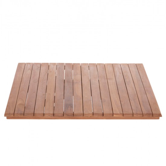 ΕΠΙΦΑΝΕΙΑ ΤΡΑΠΕΖΙΟΥ ΤΕΤΡΑΓΩΝΗ HM18137 ΞΥΛΟ TEAK--ΦΥΣΙΚΟ 80x80x4(πάχος)εκ.