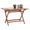 ΤΡΑΠΕΖΙ ΠΤΥΣΣΟΜΕΝΟ ΟΡΘΟΓΩΝΙΟ ERIS HM18117 ΞΥΛΟ TEAK--ΦΥΣΙΚΟ 120x70x76Υεκ.