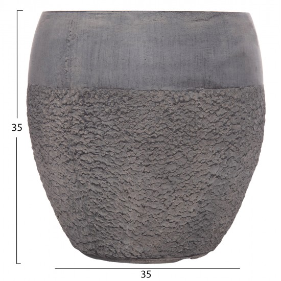 ΣΕΤ 3ΤΜΧ ΓΛΑΣΤΡΕΣ ΣΕΙΡΑ GARDENER HM4725 FIBERCLAY-ΣΕ ΣΚΟΥΡΟ CEMENT ΧΡΩΜΑ Φ55x54Υεκ