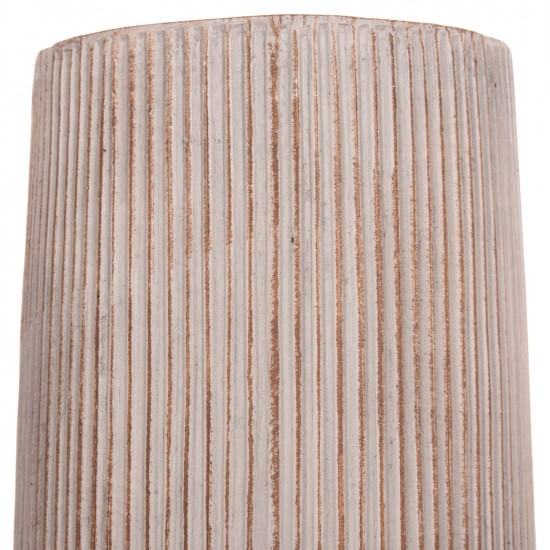 ΣΕΤ 2ΤΜΧ ΓΛΑΣΤΡΕΣ ΚΥΛΙΝΔΡΟΙ ΣΕΙΡΑ GARDENER HM4727 FIBERCLAY-ΧΡΩΜΑ CEMENT Φ35x64Υεκ