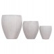 ΣΕΤ 3ΤΜΧ ΓΛΑΣΤΡΕΣ ΣΤΡΟΓΓΥΛΕΣ ΣΕΙΡΑ GARDENER HM4728 FIBERCLAY-ΧΡΩΜΑ CEMENT Φ48x56Υεκ