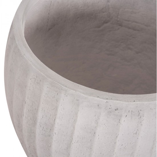 ΣΕΤ 3ΤΜΧ ΓΛΑΣΤΡΕΣ ΣΤΡΟΓΓΥΛΕΣ ΣΕΙΡΑ GARDENER HM4728 FIBERCLAY-ΧΡΩΜΑ CEMENT Φ48x56Υεκ