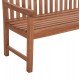 ΠΑΓΚΑΚΙ ΚΗΠΟΥ 3ΘΕΣΙΟ ELENA HM18125 ΞΥΛΟ TEAK--ΦΥΣΙΚΟ 150x61x95Υεκ.