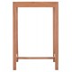 ΤΡΑΠΕΖΙ ΜΠΑΡ ΤΕΤΡΑΓΩΝΟ PRESSCOT HM18113 ΞΥΛΟ TEAK ΣΕ ΦΥΣΙΚΟ 70x70x105Υεκ.