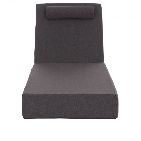 ΜΑΞΙΛΑΡΙ ΞΑΠΛΩΣΤΡΑΣ KIHEI HM21094.03 OLEFIN ΣΚΟΥΡΟ ΓΚΡΙ ΜΕ FOAM 198x70x20Υεκ