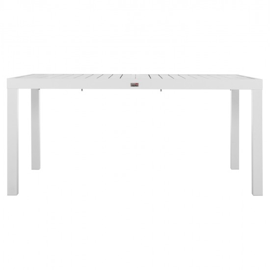 ΤΡΑΠΕΖΙ ΕΠΕΚΤΕΙΝΟΜΕΝΟ KRUM HM6277.01 ΑΛΟΥΜΙΝΙΟ ΛΕΥΚΟ 160-240x90x73Υεκ.