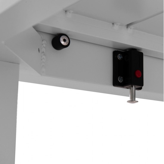 ΤΡΑΠΕΖΙ ΕΠΕΚΤΕΙΝΟΜΕΝΟ KRUM HM6277.01 ΑΛΟΥΜΙΝΙΟ ΛΕΥΚΟ 160-240x90x73Υεκ.