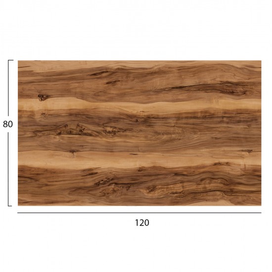 ΕΠΙΦΑΝΕΙΑ ΤΡΑΠΕΖΙΟΥ HPL ΟΡΘΟΓΩΝΙΑ HM5840.30 INDIAN SHEESHAM 120x80εκ.