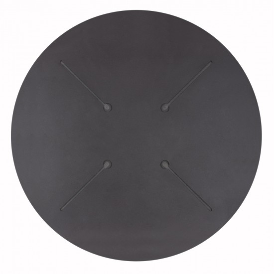 ΕΠΙΦΑΝΕΙΑ ΤΡΑΠΕΖΙΟΥ HPL ΣΤΡΟΓΓΥΛΗ HM5842.34 ΜΑΥΡΟ ΜΑΡΜΑΡΟ Φ70εκ.