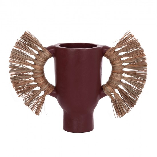 ΕΠΙΤΡΑΠΕΖΙΟ ΔΙΑΚΟΣΜΗΤΙΚΟ ΒΑΖΟ ALICA HM4668.06S ΒΥΣΣΙΝΙ ΤΕΡΑΚΟΤΑ & GRASS--55x19x34Υεκ