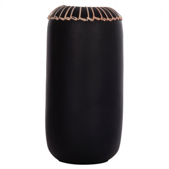 ΕΠΙΤΡΑΠΕΖΙΟ ΔΙΑΚΟΣΜΗΤΙΚΟ ΒΑΖΟ LENNOX HM4675.01S TΕΡΑΚΟΤΑ ΣΕ ΜΑΥΡΟ--Φ18x33Υεκ.