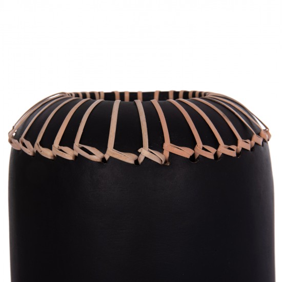 ΕΠΙΤΡΑΠΕΖΙΟ ΔΙΑΚΟΣΜΗΤΙΚΟ ΒΑΖΟ LENNOX HM4675.01S TΕΡΑΚΟΤΑ ΣΕ ΜΑΥΡΟ--Φ18x33Υεκ.