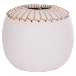 ΕΠΙΤΡΑΠΕΖΙΟ ΔΙΑΚΟΣΜΗΤΙΚΟ ΒΑΖΟ LENNOX HM4675.02L TΕΡΑΚΟΤΑ ΣΕ ΛΕΥΚΟ--Φ22x20Υεκ.