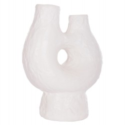 ΕΠΙΤΡΑΠΕΖΙΟ ΔΙΑΚΟΣΜΗΤΙΚΟ ΒΑΖΟ NAMENTIS HM4665.02S ΛΕΥΚΗ ΤΕΡΑΚΟΤΑ--26x15x32.5Υεκ