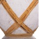 ΔΙΑΚΟΣΜΗΤΙΚΟ ΒΑΖΟ ΔΑΠΕΔΟΥ MAYNARD HM4672.02L TERRACOTTA ΛΕΥΚΟ--RATTAN Φ32x62.5Υεκ.