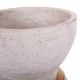 ΔΙΑΚΟΣΜΗΤΙΚΟ ΒΑΖΟ ΔΑΠΕΔΟΥ MAYNARD HM4672.02L TERRACOTTA ΛΕΥΚΟ--RATTAN Φ32x62.5Υεκ.