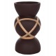 ΔΙΑΚΟΣΜΗΤΙΚΟ ΒΑΖΟ ΔΑΠΕΔΟΥ MAYNARD HM4672.07S TERRACOTTA ΣΟΚΟΛΑΤΙ-RATTAN Φ27.5x50Υεκ