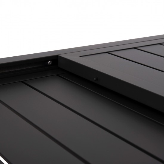 ΣΕΤ ΤΡΑΠΕΖΑΡΙΑΣ ΕΞ.ΧΩΡΟΥ 7ΤΜΧ KRUM HM21155 ΣΚΟΥΡΟ ΓΚΡΙ ΑΛΟΥΜΙΝΙΟ-P.E.RATTAN