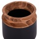 ΔΙΑΚΟΣΜΗΤΙΚΟ ΒΑΖΟ ΔΑΠΕΔΟΥ LINTER HM4662.01L FIBER CEMENT ΜΑΥΡΟ--ΞΥΛΟ ΤΕΑΚ Φ41x47Υεκ.