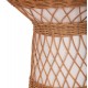 ΒΟΗΘΗΤΙΚΟ ΤΡΑΠΕΖΙ ΣΤΡΟΓΓΥΛΟ DELIA HM18167.02 FIBER CEMENT ΛΕΥΚΟ & RATTAN Φ40x45Υεκ