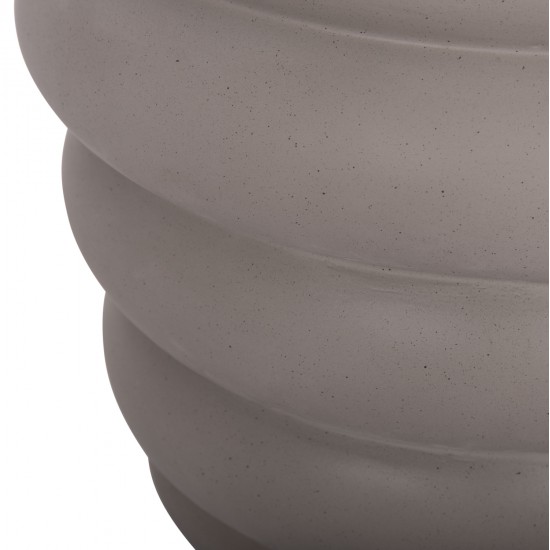 ΣΚΑΜΠΟ PUFFAT HM18172.03 FIBER CEMENT ΓΚΡΙ- ΞΥΛΟ TEAK TOP Φ45x46Υεκ.