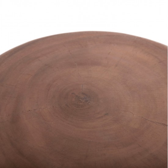 ΣΚΑΜΠΟ PUFFAT HM18172.03 FIBER CEMENT ΓΚΡΙ- ΞΥΛΟ TEAK TOP Φ45x46Υεκ.