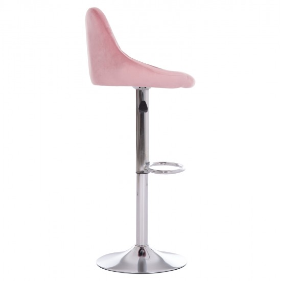 ΣΚΑΜΠΟ ΜΠΑΡ ROSE HM204.42 ΜΕ ΑΜΟΡΤΙΣΕΡ ΧΡΩΜΙΟΥ & ΣΑΠΙΟ ΜΗΛΟ ΒΕΛΟΥΔΟ 48x45x105Υεκ.