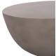 ΤΡΑΠΕΖΙ ΣΑΛΟΝΙΟΥ ΣΤΡΟΓΓΥΛΟ ALLAN HM18162.03 FIBER CEMENT ΣΕ ΓΚΡΙ--Φ92x49Υεκ.