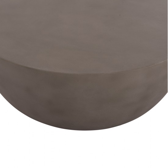 ΤΡΑΠΕΖΙ ΣΑΛΟΝΙΟΥ ΣΤΡΟΓΓΥΛΟ ALLAN HM18162.03 FIBER CEMENT ΣΕ ΓΚΡΙ--Φ92x49Υεκ.