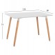 ΣΕΤ ΤΡΑΠΕΖΑΡΙΑΣ 5ΤΜΧ MINIMAL HM11767 ΛΕΥΚΟ MDF-ΜΠΕΖ ΥΦΑΣΜΑ