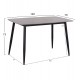 ΤΡΑΠΕΖΙ RAVEN HM9854.13 ΚΕΡΑΜΙΚΟ TOP ΓΚΡΙ ΜΑΡΜΑΡΟ-ΜΑΥΡΟ ΜΕΤΑΛΛΟ 120x70x73Υεκ.