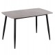ΤΡΑΠΕΖΙ RAVEN HM9854.13 ΚΕΡΑΜΙΚΟ TOP ΓΚΡΙ ΜΑΡΜΑΡΟ-ΜΑΥΡΟ ΜΕΤΑΛΛΟ 120x70x73Υεκ.