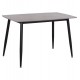 ΤΡΑΠΕΖΙ RAVEN HM9854.13 ΚΕΡΑΜΙΚΟ TOP ΓΚΡΙ ΜΑΡΜΑΡΟ-ΜΑΥΡΟ ΜΕΤΑΛΛΟ 120x70x73Υεκ.